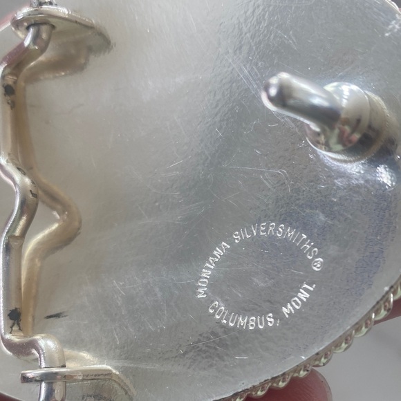 Montana Silversmiths Silver and Gold Star ⭐️ Belt Buckle - Picture 8 of 11